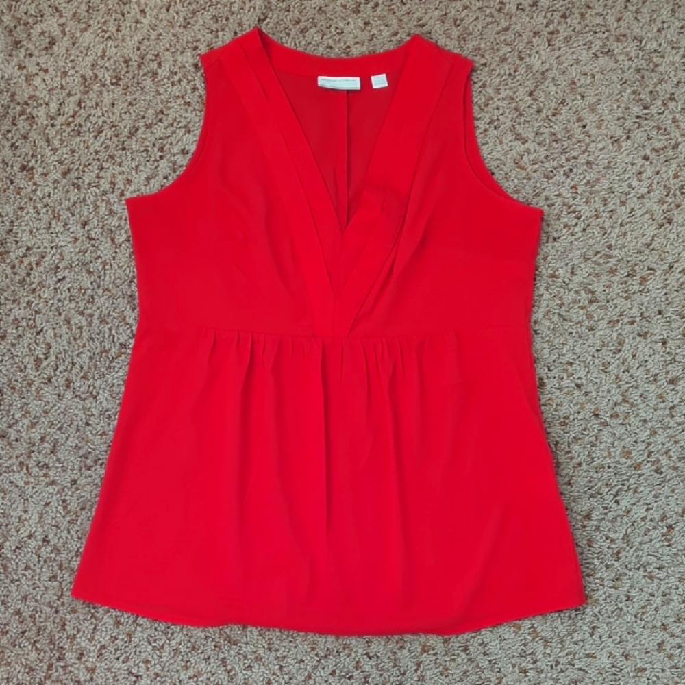 New York & Company Vibrant Red Tank Top